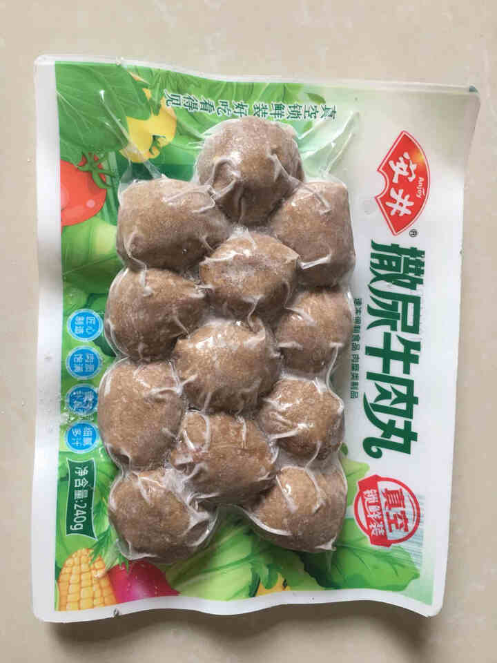 安井 锁鲜装撒尿牛肉丸 240g 劲弹脆香 牛肉丸怎么样，好用吗，口碑，心得，评价，试用报告,第2张