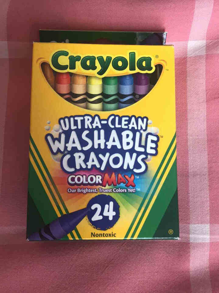 绘儿乐Crayola 24色宝宝无毒可水洗蜡笔  彩笔绘画工具 儿童油画棒 3岁以上画笔 24色怎么样，好用吗，口碑，心得，评价，试用报告,第2张