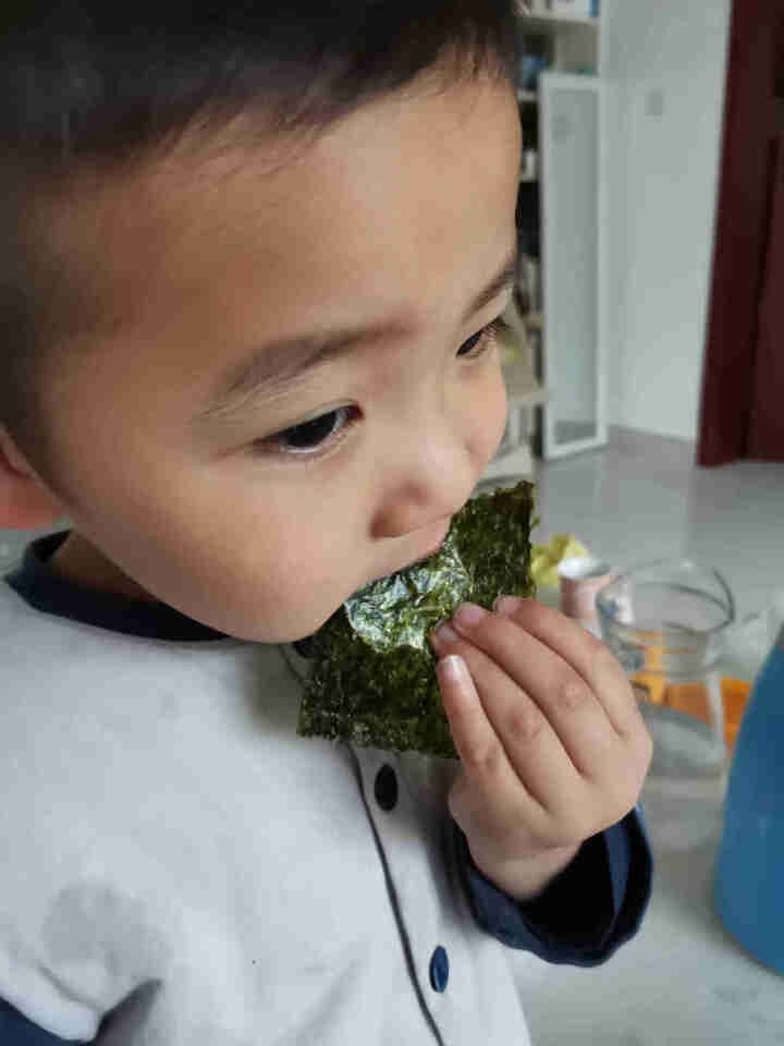 三海名家 八八有机无添加海苔 儿童幼童孕妇营养配餐辅助食品即食零食 韩国进口高端海苔 有机无添加2.5g*1包怎么样，好用吗，口碑，心得，评价，试用报告,第4张