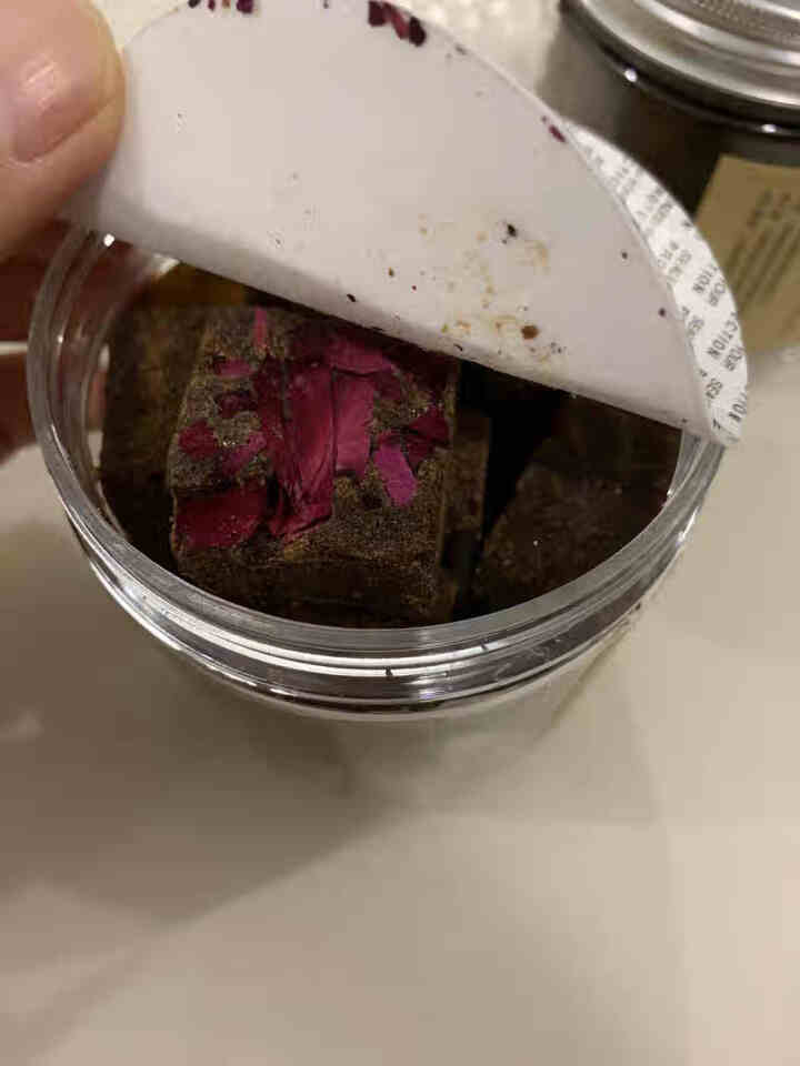 昱食坊 玫瑰黑糖块 云南特产甘蔗熬制土红糖玫瑰花茶250g罐装经期月子饮品怎么样，好用吗，口碑，心得，评价，试用报告,第3张