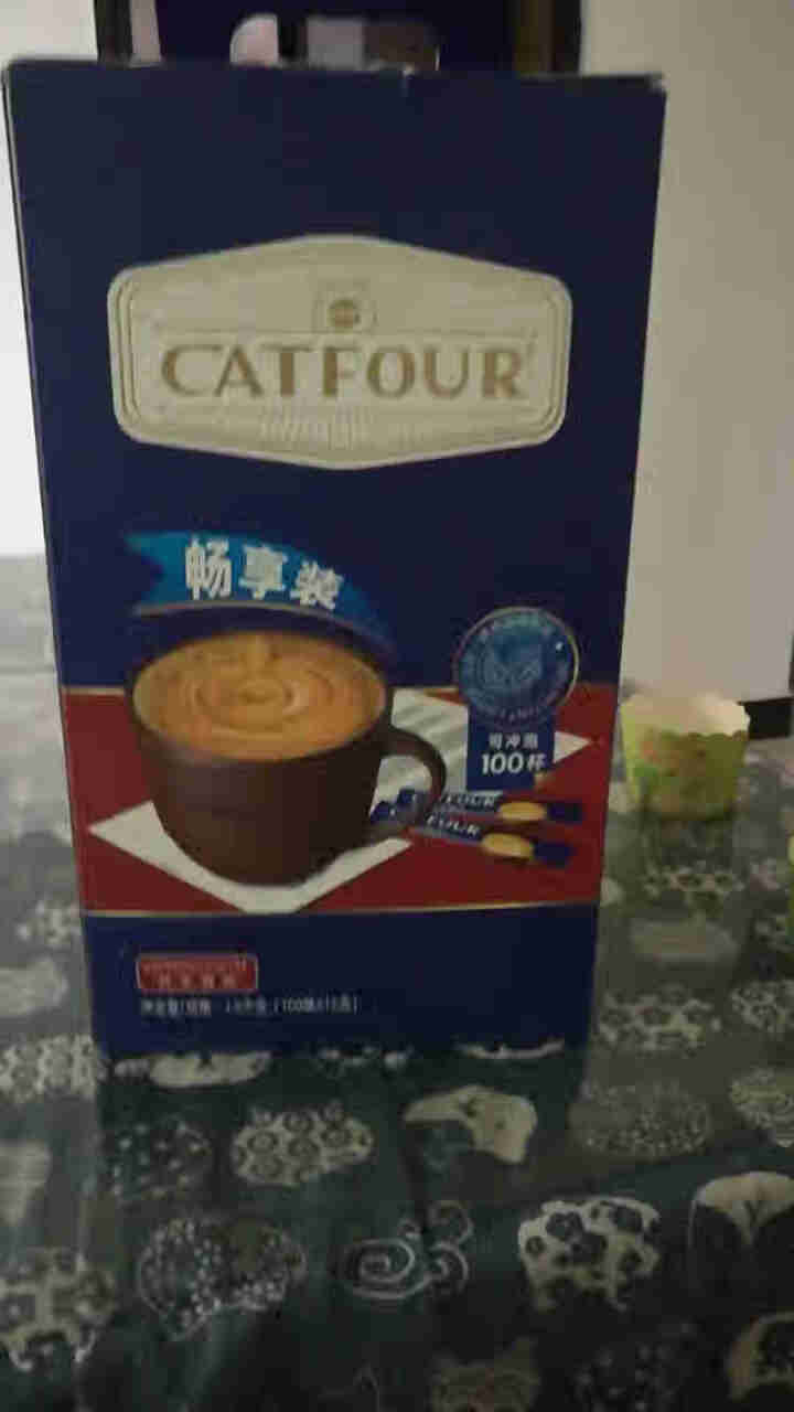 【100条礼盒】Catfour特浓咖啡1+2提神速溶咖啡粉三合一加量1500g 特浓礼盒 特浓咖啡100条/礼盒装怎么样，好用吗，口碑，心得，评价，试用报告,第5张