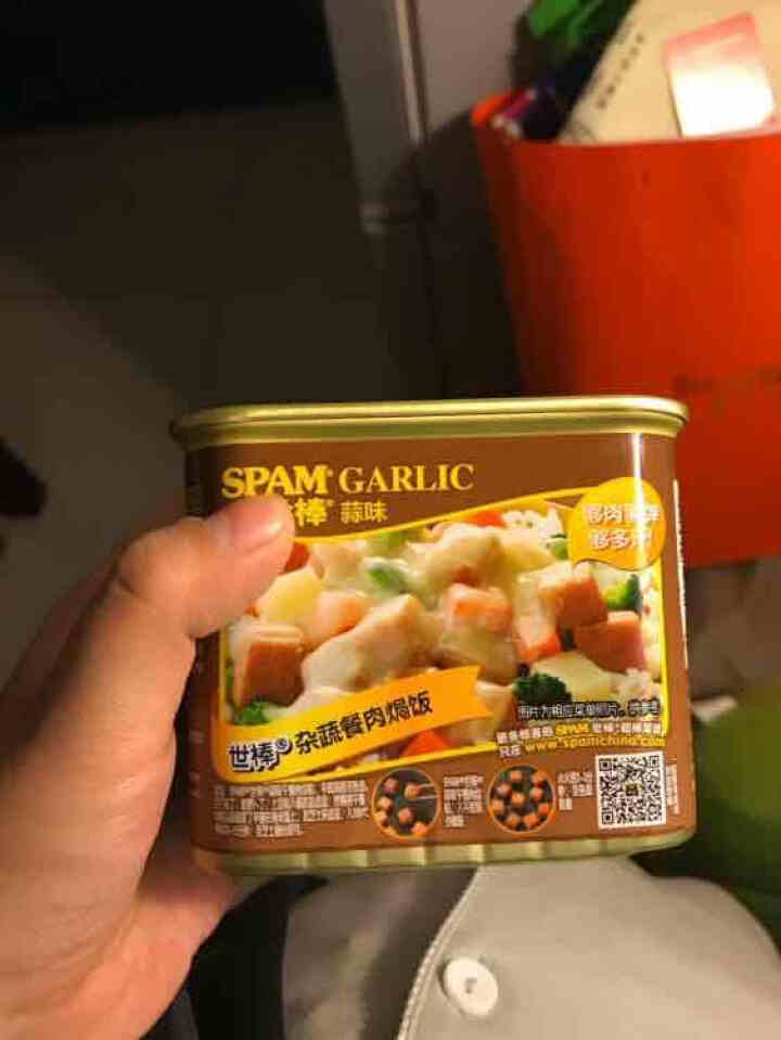 世棒（SPAM）午餐肉罐头蒜香口味198g 开罐即食早餐三明治火锅烧烤麻辣香锅泡面搭档怎么样，好用吗，口碑，心得，评价，试用报告,第4张