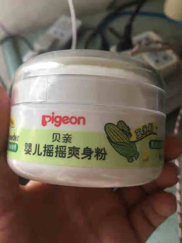 贝亲（Pigeon） 新生婴儿玉米爽身粉摇摇热痱粉宝宝痱子粉不含滑石粉50g带粉扑 HA15怎么样，好用吗，口碑，心得，评价，试用报告,第4张