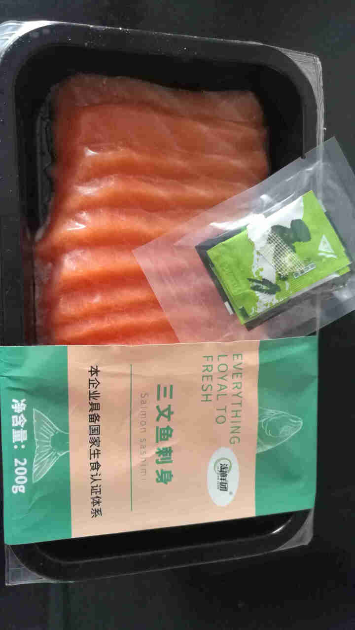 淘鲜团 智利三文鱼刺身 200g 冷冻刺身 解冻即食 asc认证 富含Ω3 刺身  海鲜水产怎么样，好用吗，口碑，心得，评价，试用报告,第4张