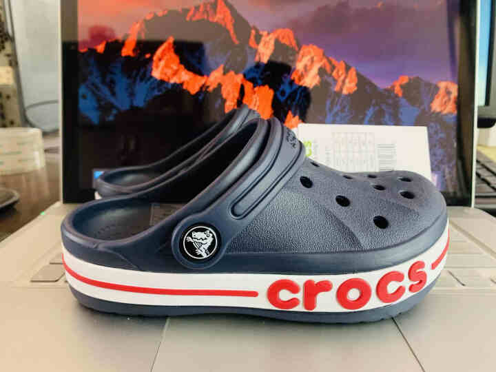 crocs 儿童凉鞋洞洞鞋卡骆驰童鞋贝雅卡骆班男女儿童凉鞋/205100 深蓝,第2张