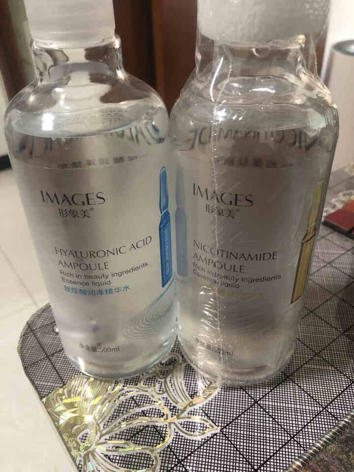 形象美 烟酰胺+玻尿酸精华水 大瓶安瓶精华水爽肤水 补水保湿 美白提亮肤色 收缩毛孔面部精华原液 玻尿酸+烟酰胺【买1送1共2瓶】怎么样，好用吗，口碑，心得，评,第2张