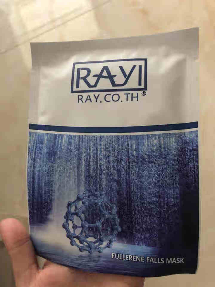 RAY.CO.TH 富勒烯瀑布补水面膜 拉丝（美白保湿控油修护收缩毛孔） 3片贴，无外包装怎么样，好用吗，口碑，心得，评价，试用报告,第2张