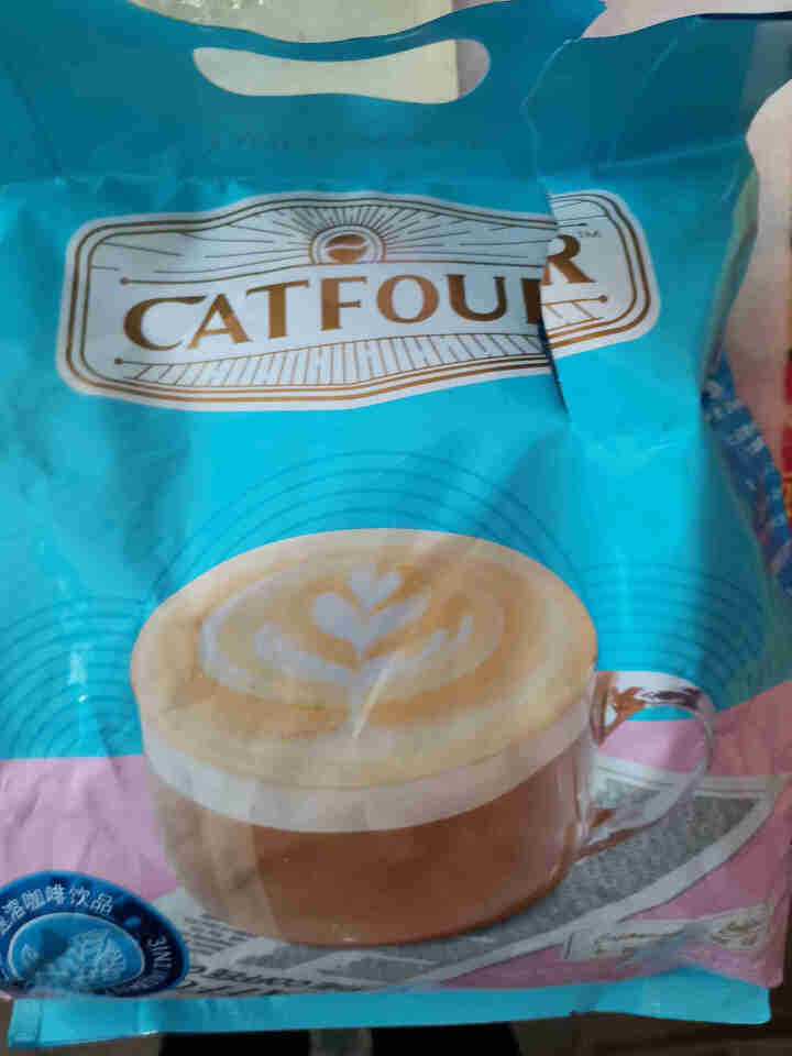 Catfour 卡布奇诺咖啡160条/40条 特浓提神速溶三合一咖啡粉600g 正品特惠 卡布奇诺 40条600g*1袋怎么样，好用吗，口碑，心得，评价，试用报,第2张