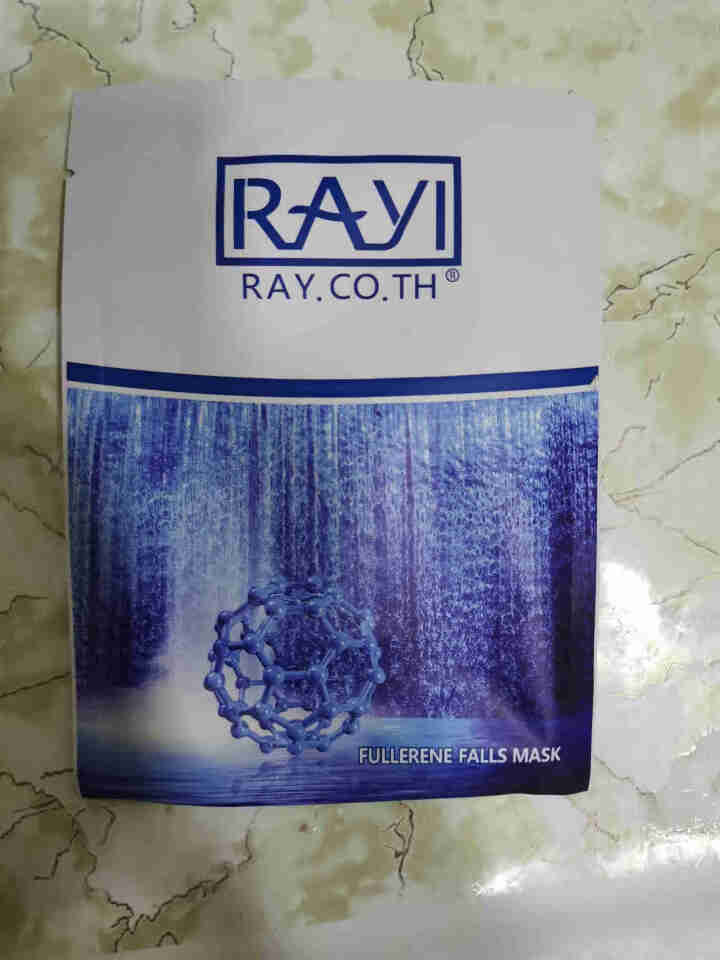 RAY.CO.TH 富勒烯瀑布补水面膜 拉丝（美白保湿控油修护收缩毛孔） 3片贴，无外包装怎么样，好用吗，口碑，心得，评价，试用报告,第2张