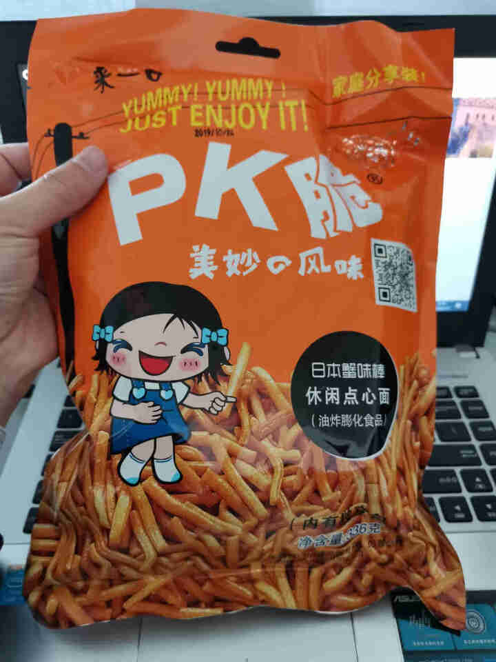 比多乐来一口PK脆休闲点心面 日本蟹味棒336g 膨化食品 怀旧零食 红色怎么样，好用吗，口碑，心得，评价，试用报告,第3张