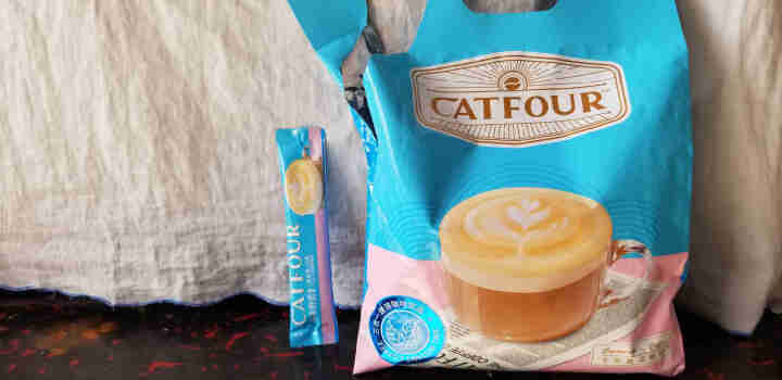 Catfour 卡布奇诺咖啡160条/40条 特浓提神速溶三合一咖啡粉600g 正品特惠 卡布奇诺 40条600g*1袋怎么样，好用吗，口碑，心得，评价，试用报,第3张