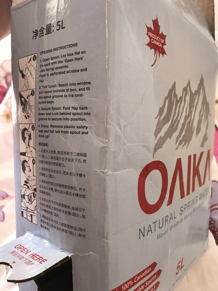 加拿大原装进口班芙OAIKA天然饮用水5L（家庭装饮用山泉水） 5L怎么样，好用吗，口碑，心得，评价，试用报告,第3张