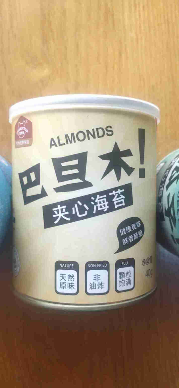 冠力熊 夹心海苔40g/罐 进口海苔儿童孕妇零食 无添加休闲食品 巴旦木夹心海苔怎么样，好用吗，口碑，心得，评价，试用报告,第5张