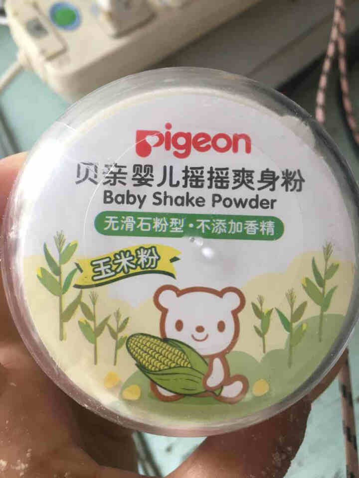 贝亲（Pigeon） 新生婴儿玉米爽身粉摇摇热痱粉宝宝痱子粉不含滑石粉50g带粉扑 HA15怎么样，好用吗，口碑，心得，评价，试用报告,第2张