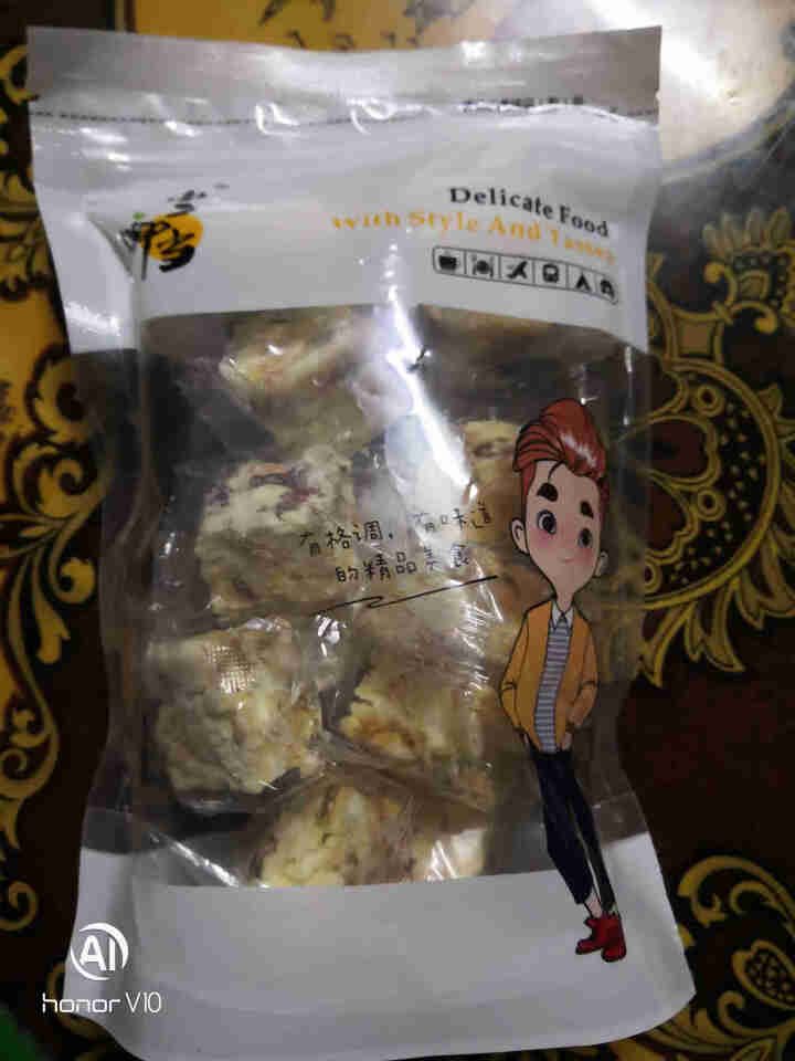 小二啷当 雪花酥手工糕点牛扎糖饼干牛扎奶芙网红零食办公室休闲零食代餐沙琪玛袋装160g 蔓越莓味160g怎么样，好用吗，口碑，心得，评价，试用报告,第2张