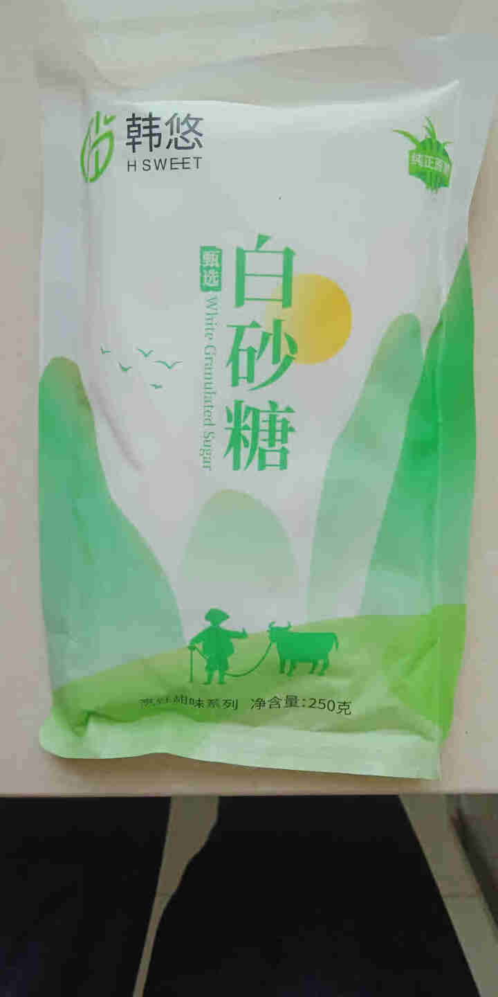 韩悠白砂糖 白糖 西点烘焙烹饪原料 冲饮调味 白砂糖250g怎么样，好用吗，口碑，心得，评价，试用报告,第2张