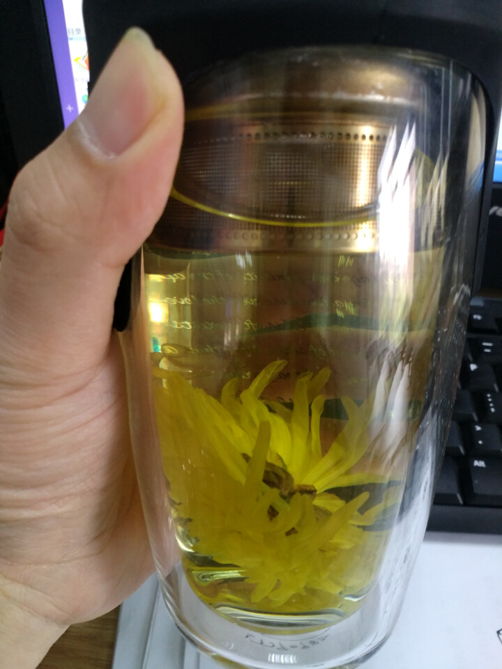 古篱园  金丝皇菊特级茶叶 菊花茶  一朵一杯皇菊  花草茶 养生金丝皇菊花茶清热降火下火茶 一罐/50,第4张