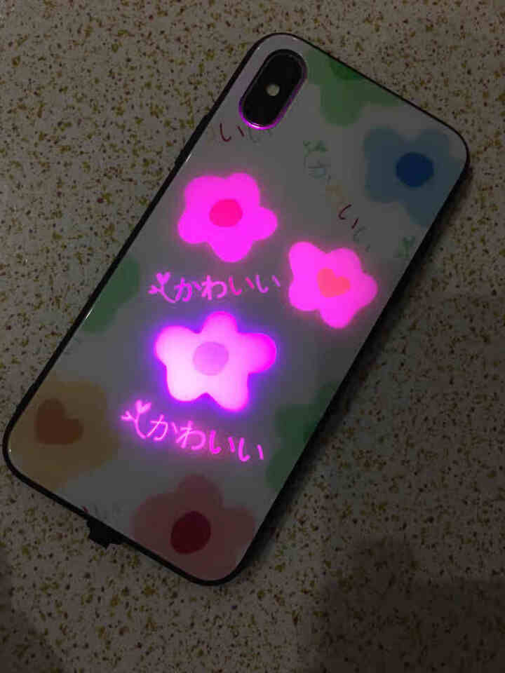 雅好 泫雅风ins苹果x手机壳11pro新款iphone11/XSMAX网红8p来电闪XR少女7发光 苹果x/xs【泫雅风,第3张