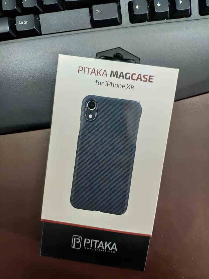 PITAKA 苹果iPhone XR 6.1寸磁吸凯夫拉手机壳芳纶纤维轻薄防摔保护壳碳纤维半包硬壳 黑灰斜纹怎么样，好用吗，口碑，心得，评价，试用报告,第2张