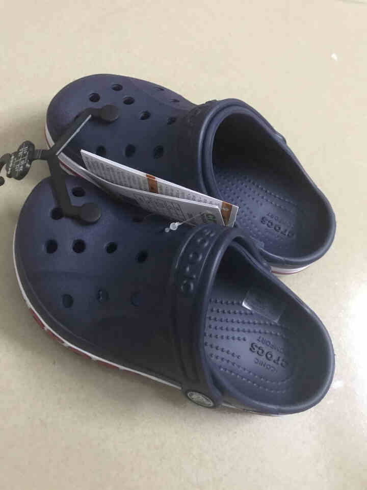 crocs 儿童凉鞋洞洞鞋卡骆驰童鞋贝雅卡骆班男女儿童凉鞋/205100 深蓝,第4张