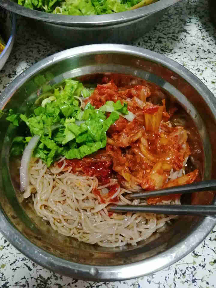 包邮 荞麦小麦朝鲜冷面370克带调料汤包朝鲜风味东北大妈特产大冷面小麦荞麦冷面即食凉面方便速食汤泡 朝鲜冷面370g*1包(荞麦)怎么样，好用吗，口碑，心得，评,第3张