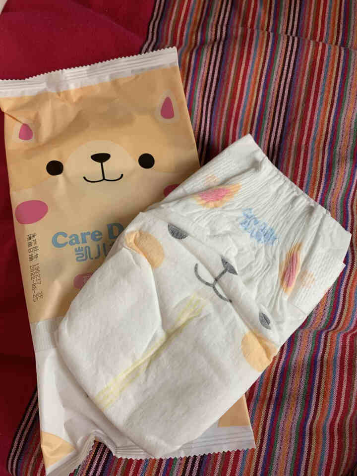 凯儿得乐（care daily）萌趣纸尿裤试用装3片+萌趣小湿巾1包+萌趣柔纸巾1包 萌趣纸尿裤M码3片怎么样，好用吗，口碑，心得，评价，试用报告,第3张