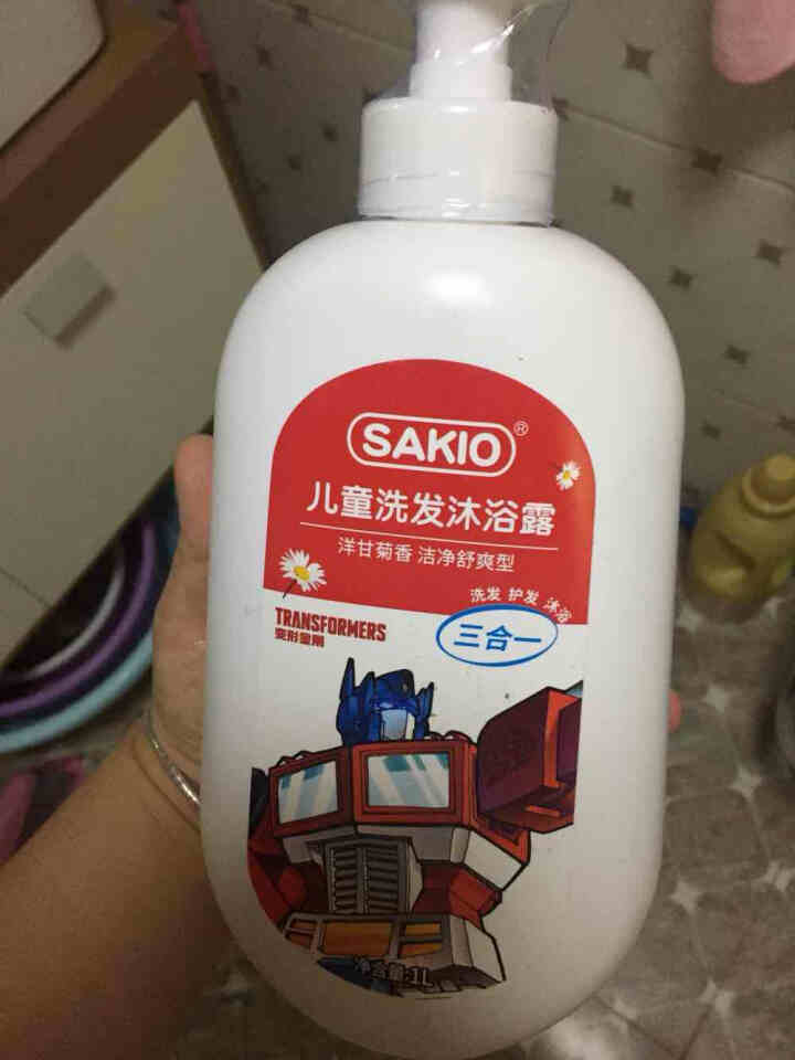 Sakio 儿童洗发沐浴露 洗头洗澡护发三合一 变形金刚洗发沐浴乳 1L怎么样，好用吗，口碑，心得，评价，试用报告,第2张