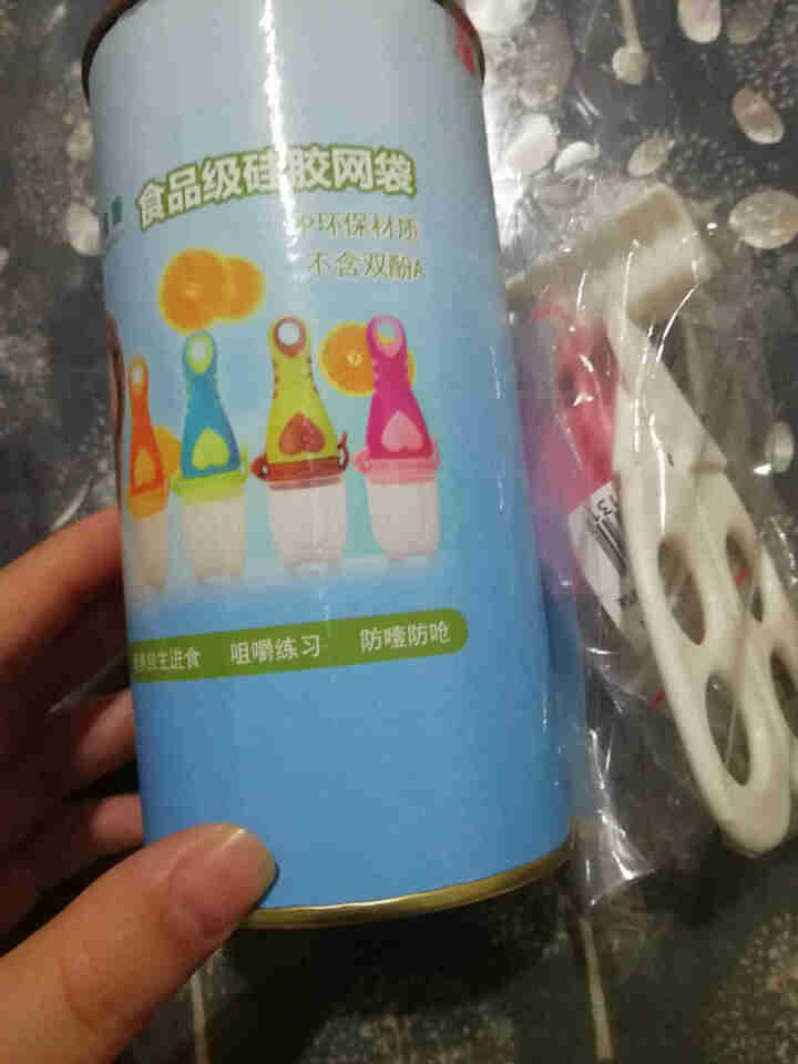 爱维婴 食物咬咬袋水果蔬菜辅食牙牙训练器宝宝牙胶磨牙棒咬咬哺食用品 咬咬乐2 紫色 小号（4m+）怎么样，好用吗，口碑，心得，评价，试用报告,第2张