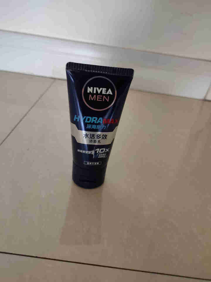 妮维雅(NIVEA)男士洗面奶套装护肤品控油抗痘去黑头补水面霜小蓝管 赠水活多效洁面50g怎么样，好用吗，口碑，心得，评价，试用报告,第4张