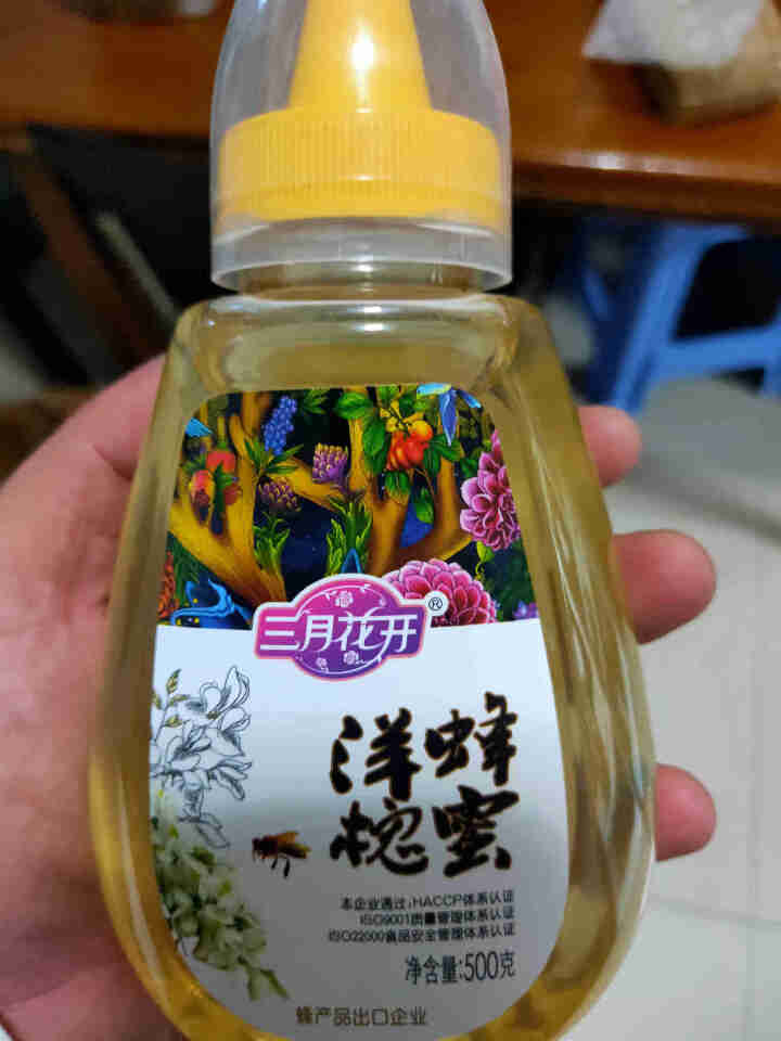 三月花开 蜂蜜 纯正土蜂蜜多种口味蜂巢蜜 洋槐蜜瓶装500g怎么样，好用吗，口碑，心得，评价，试用报告,第2张