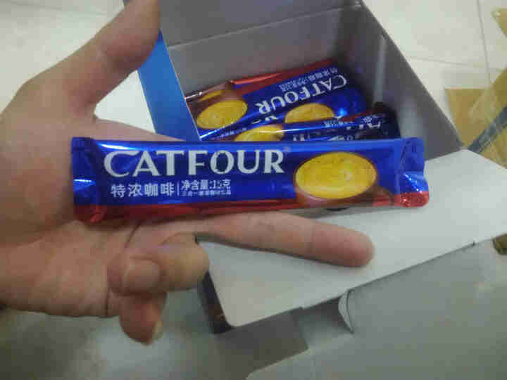 【100条礼盒】Catfour特浓咖啡1+2提神速溶咖啡粉三合一加量1500g 特浓礼盒 特浓咖啡100条/礼盒装怎么样，好用吗，口碑，心得，评价，试用报告,第4张