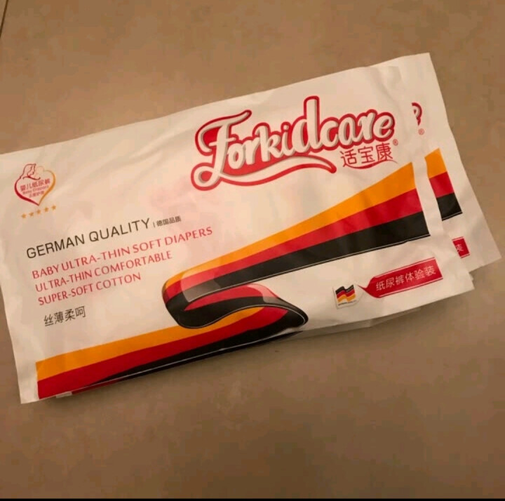 适宝康·Forkidcare 丝薄柔呵纸尿裤试用装M码*4片 适合6,第2张