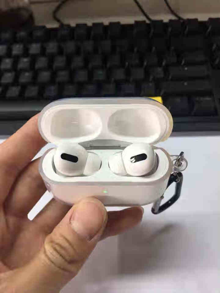 白布斯适用于airpods pro保护套3代苹果无线蓝牙耳机保护壳无线充电仓充电盒透明软壳 抹茶绿色怎么样，好用吗，口碑，心得，评价，试用报告,第4张