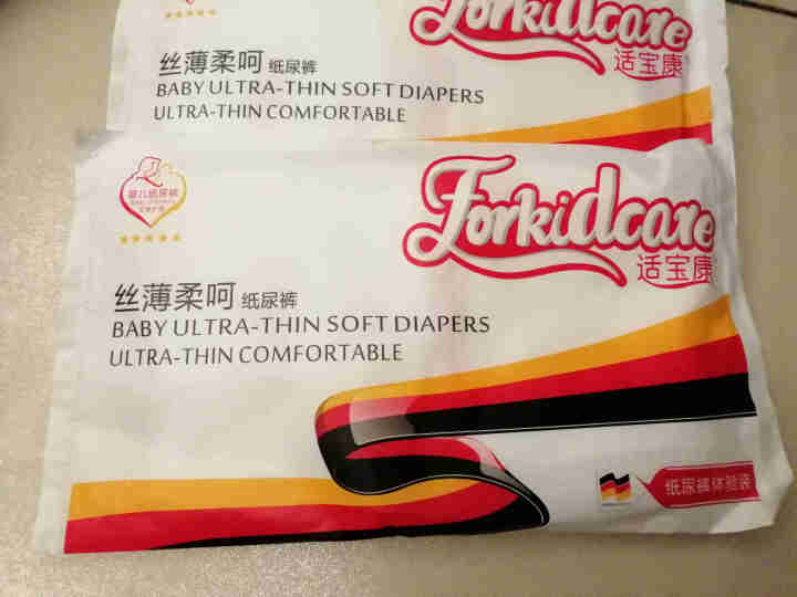 适宝康·Forkidcare 丝薄柔呵纸尿裤试用装M码*4片 适合6,第2张