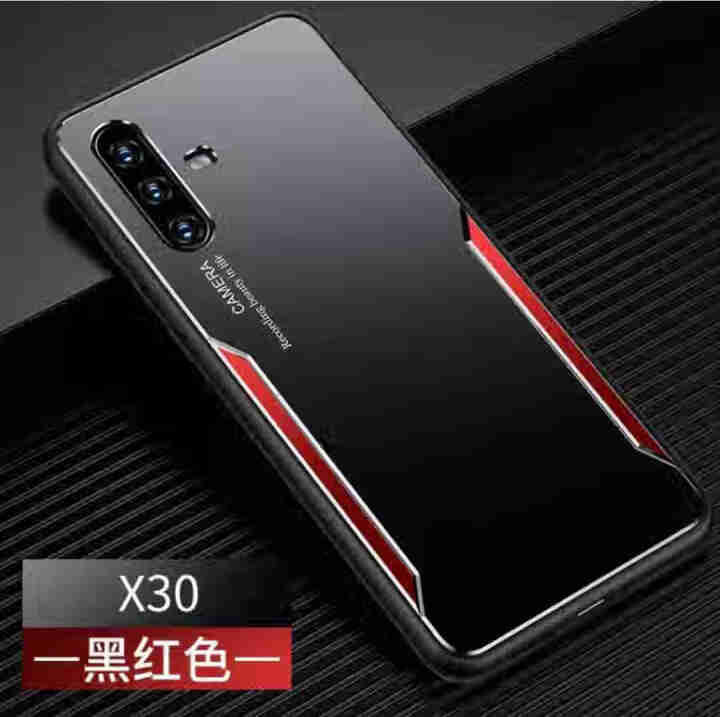 创纵 vivo x30手机壳全包防摔金属背板x30pro双色拼接个性潮流超薄保护套 x30【黑红】怎么样，好用吗，口碑，心得，评价，试用报告,第4张