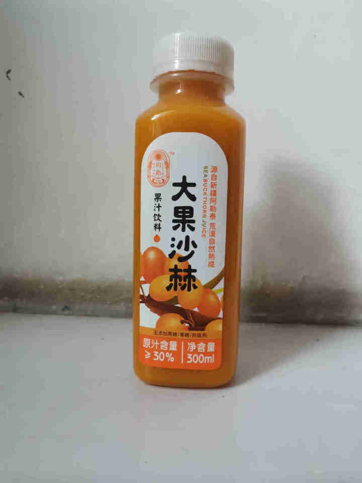 新疆特产初新大果沙棘 果汁饮料 礼盒整箱装饮品 沙棘汁 300ml*1瓶怎么样，好用吗，口碑，心得，评价，试用报告,第2张