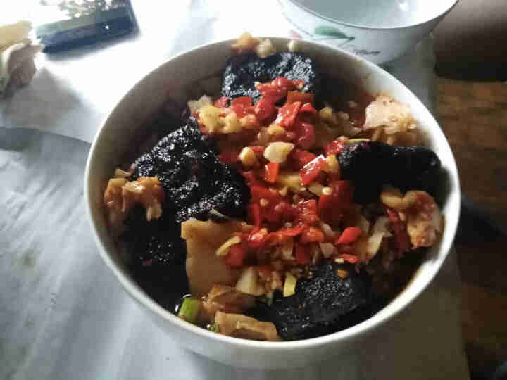 邬辣妈长沙臭豆腐生坯油炸经典黑色臭豆腐湖南特产风味豆干特色小吃休闲零食 20片【送调料包+32g响脆萝卜】怎么样，好用吗，口碑，心得，评价，试用报告,第4张