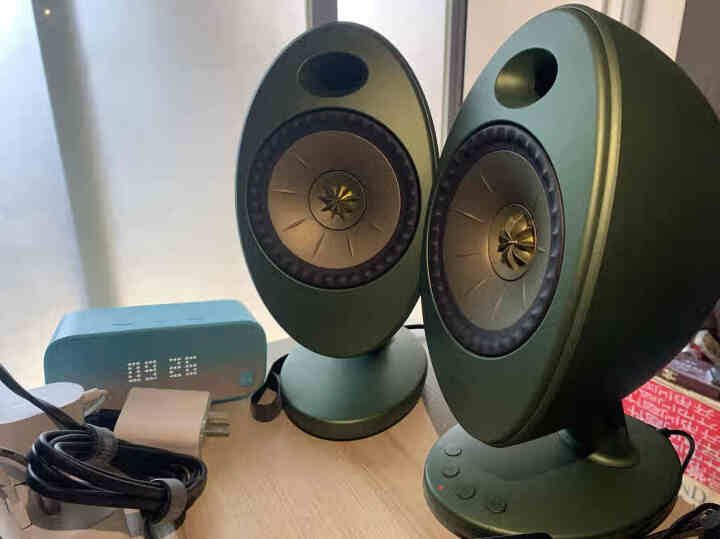 KEF EGG Duo 蓝牙桌面音箱 2.0HIFI立体声有源音箱 电脑笔记本台式音箱  家用游戏音响 绿色怎么样，好用吗，口碑，心得，评价，试用报告,第3张