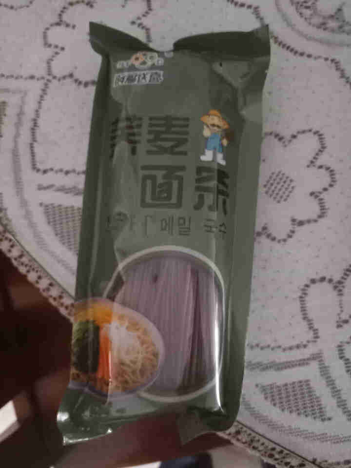 阿福送喜 荞麦面面条干挂面杂粮风味300g荞面面条纯粗粮健身人士无添加孕妇无糖低脂早餐午餐速食面 单身装怎么样，好用吗，口碑，心得，评价，试用报告,第2张