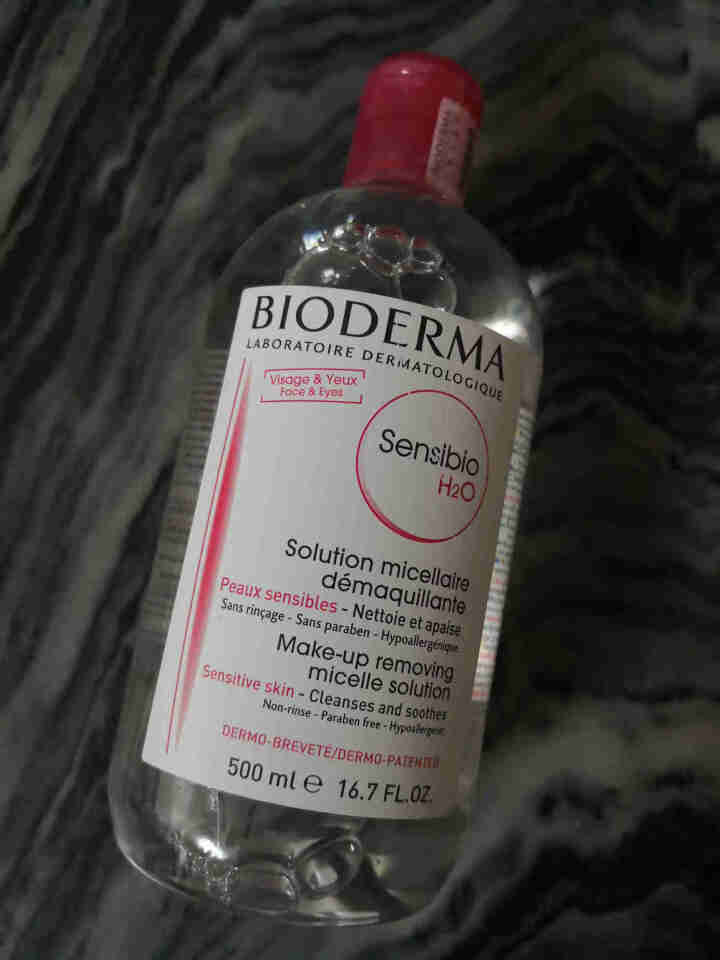 法国贝德玛（BIODERMA）舒妍多效洁肤液500ml （卸妆水 深层清洁 粉水 舒缓保湿 敏感肌 眼唇 原装进口）怎么样，好用吗，口碑，心得，评价，试用报告,第2张