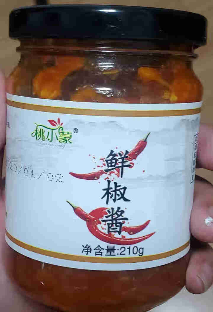 桃小蒙鲜椒酱 拌饭拌面辣椒酱 蒜蓉剁椒酱调味料 210*1瓶怎么样，好用吗，口碑，心得，评价，试用报告,第4张