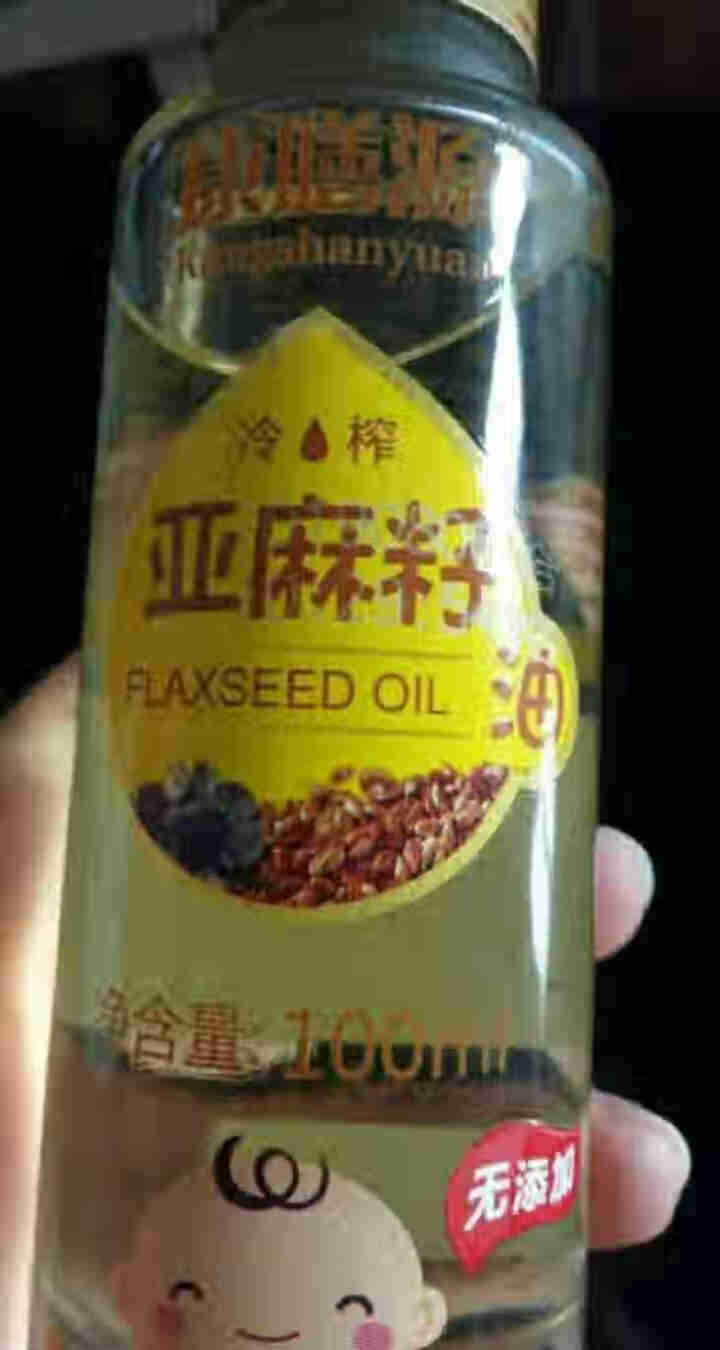 康膳源 纯亚麻籽油100ml 食用油天然胡麻仁油月子油内蒙 一级初冷榨怎么样，好用吗，口碑，心得，评价，试用报告,第2张