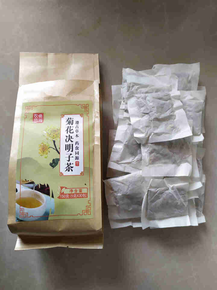 菊花决明子茶 枸杞牛蒡根金银花桂花茶甘草组合花草茶养生茶袋泡茶 菊花决明子茶1袋 菊花决明子茶1袋怎么样，好用吗，口碑，心得，评价，试用报告,第4张