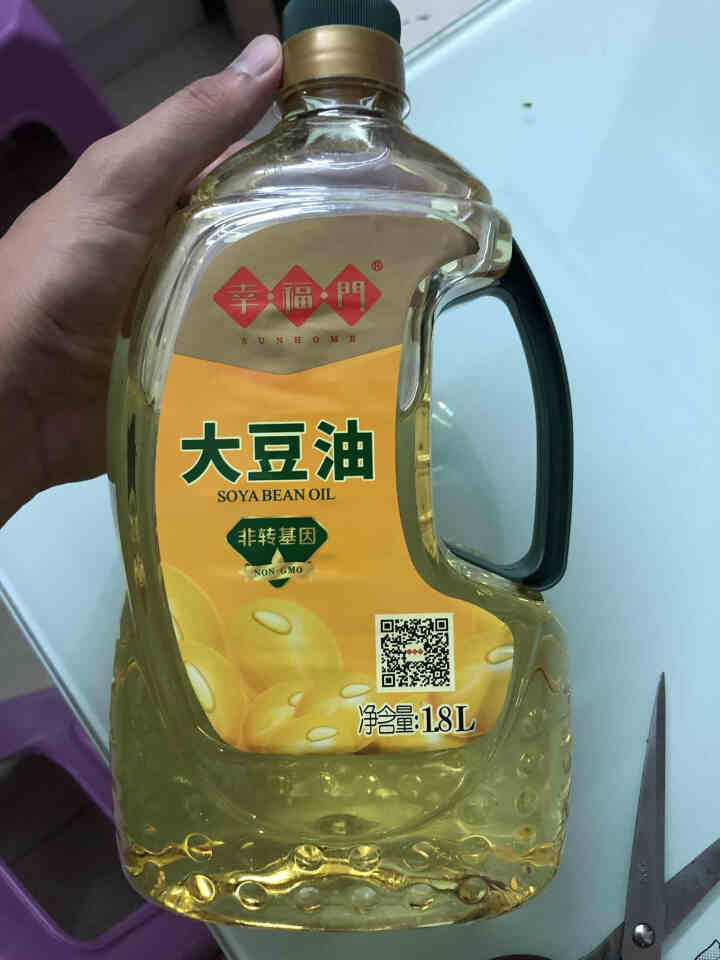 幸福门世博金奖大豆油非转基因一级压榨食用油 桶装小瓶1.8L高烟点 一级大豆油1.8L怎么样，好用吗，口碑，心得，评价，试用报告,第3张