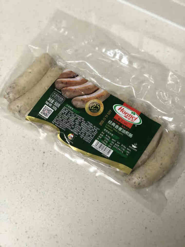 荷美尔（Hormel）经典香葱油煎肠 冷冻 500g/袋 火腿肠香肠 烧烤肠 纯肉肠 热狗 早餐肠怎么样，好用吗，口碑，心得，评价，试用报告,第2张