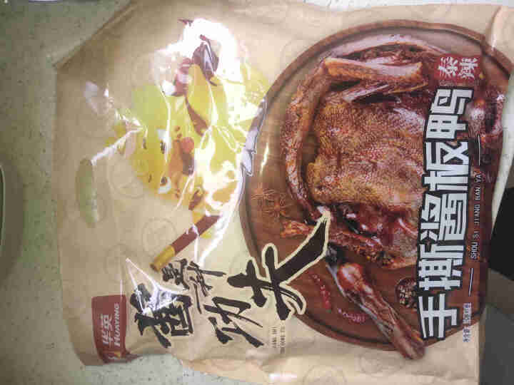 华英撕烤官 酱板鸭湖南常德 特产风干板鸭香辣熟食零食小吃微辣 320g香辣怎么样，好用吗，口碑，心得，评价，试用报告,第2张