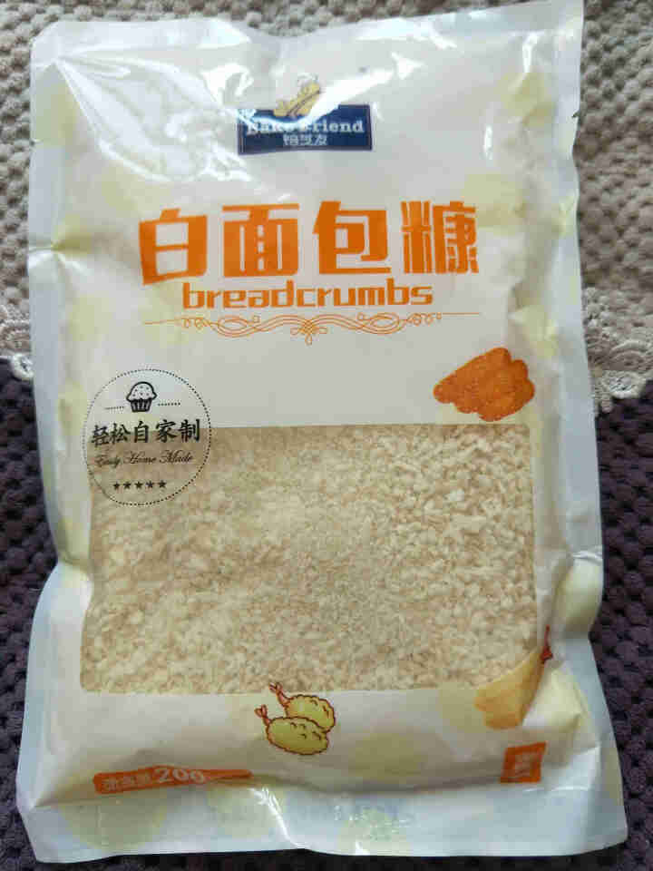 白色面包糠家用油炸香酥蕉脆皮鸡排屑糖商用裹粉金黄色小包装 白面包糠怎么样，好用吗，口碑，心得，评价，试用报告,第2张