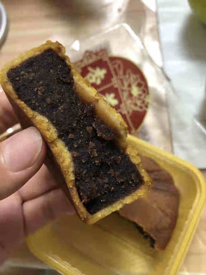 上海杏花楼散装100g月饼广式特产糕点甜品蛋黄伍仁豆沙奶油椰蓉多口味 玫瑰豆沙月饼100g 独立包装怎么样，好用吗，口碑，心得，评价，试用报告,第4张