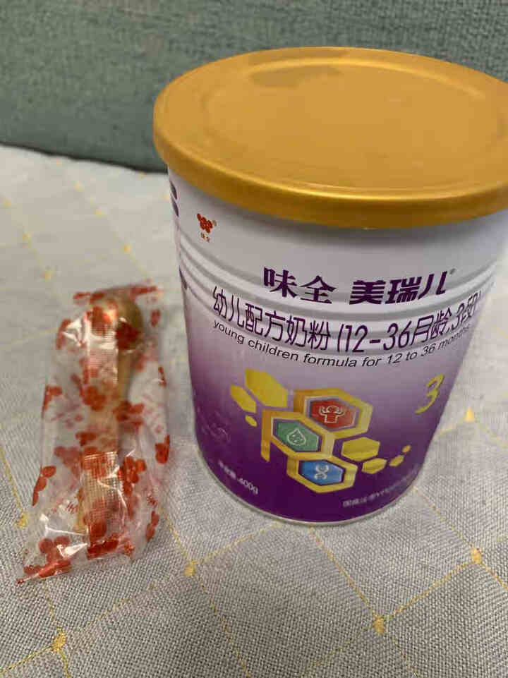 味全 美瑞儿 幼儿配方牛奶粉 3段 400g罐 12,第2张