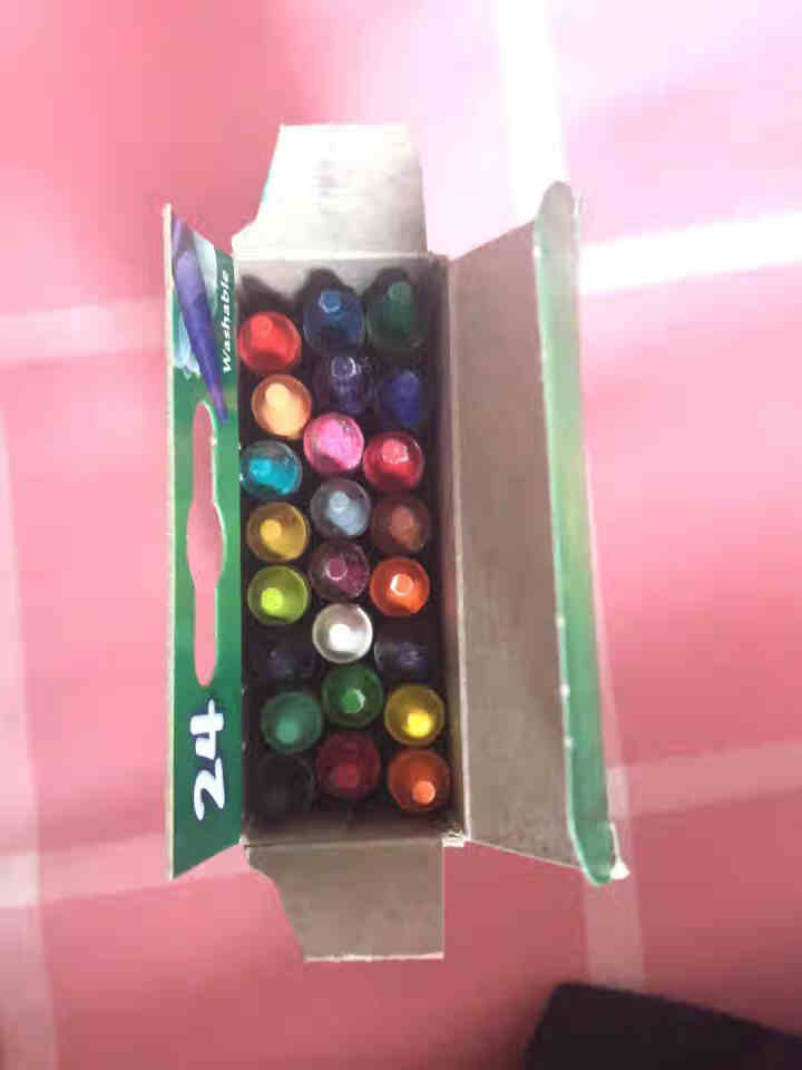 绘儿乐Crayola 24色宝宝无毒可水洗蜡笔  彩笔绘画工具 儿童油画棒 3岁以上画笔 24色怎么样，好用吗，口碑，心得，评价，试用报告,第4张